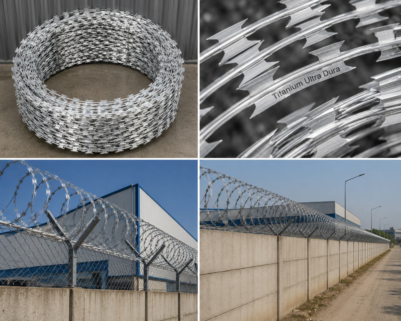 Industrial Razor Wire Security Collection