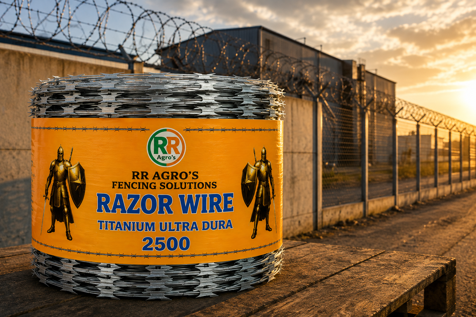 Golden Hour Razor Wire Perimeter