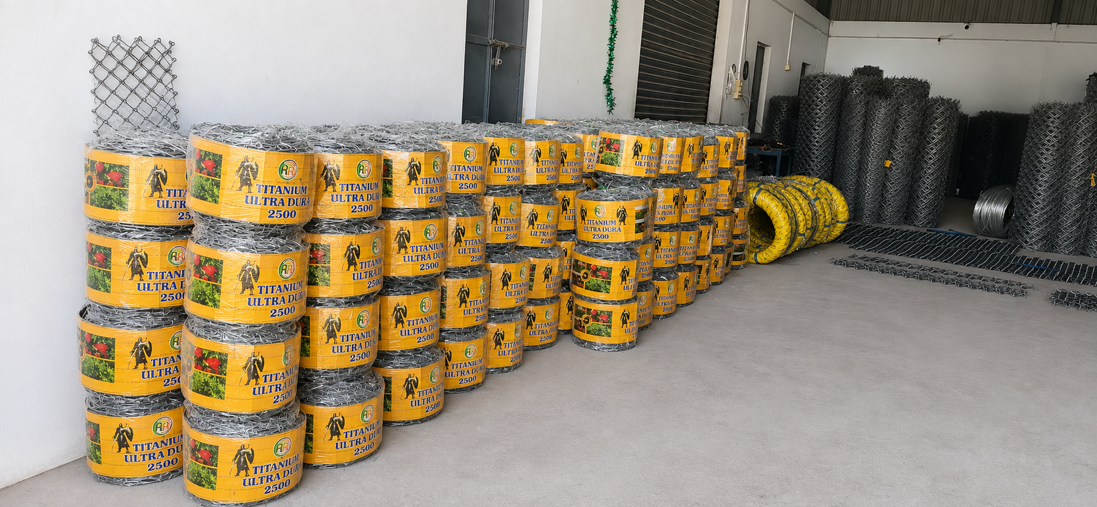 Warehouse of Titanium Wire Rolls