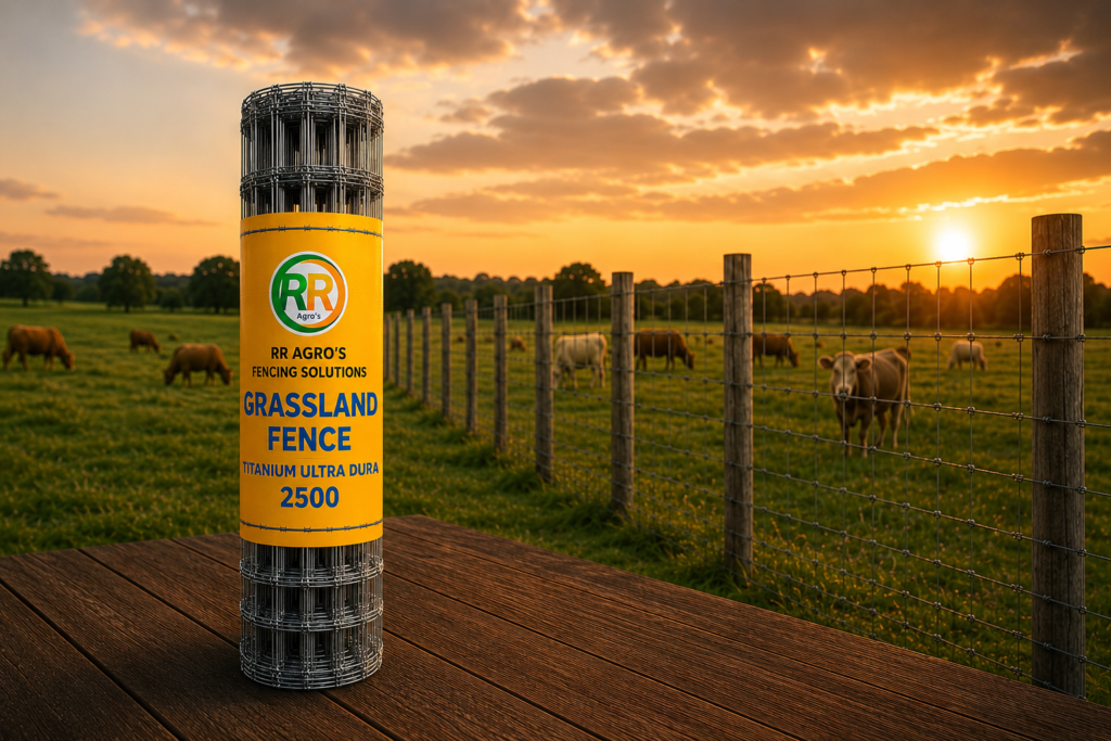 Grassland Fence at Golden Hour