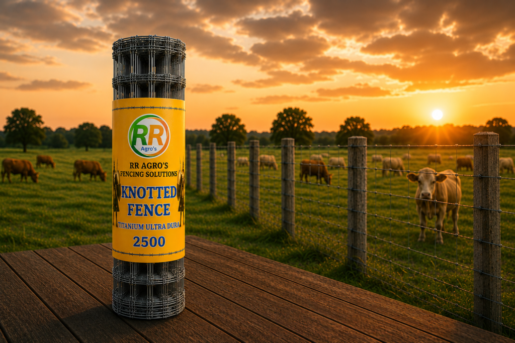 Knotted Fence at Golden Hour