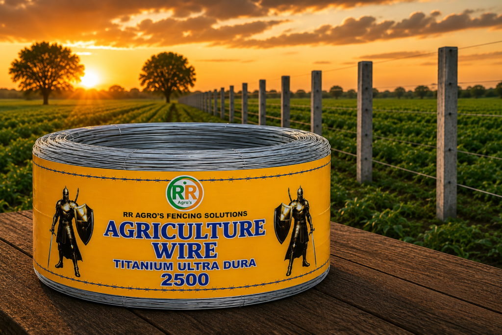 Agriculture Wire at Golden Hour